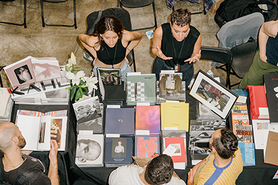 Sarah Kahloun and Ana Olivares at SF Art Book Fair